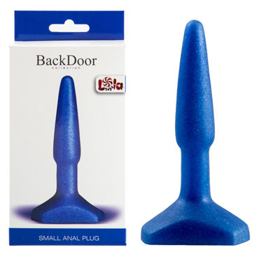 Lola Toys Back Door Small Anal Plug, синяя, Маленькая анальная пробка Lola Toys Back Door Small Anal Plug, синяя, Маленькая анальная пробка