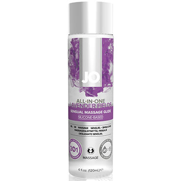 System JO All-In-One Lavender Fields, 120мл, Массажное масло и лубрикант с ароматом лаванды System JO All-In-One Lavender Fields, 120мл, Массажное масло и лубрикант с ароматом лаванды