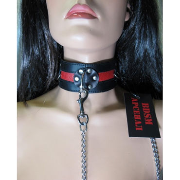 BDSM Арсенал поводок с кожаной петлей, 85см - фото, отзывы BDSM Арсенал поводок с кожаной петлей, 85см - фото, отзывы