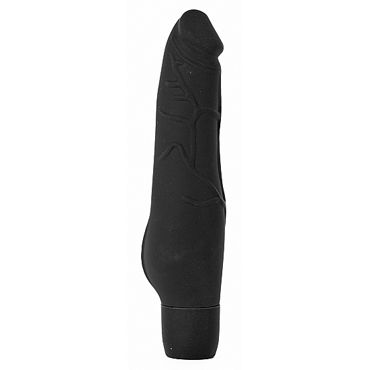 Shots Toys Silicone Penis, черный, Вибратор реалистичной формы Shots Toys Silicone Penis, черный, Вибратор реалистичной формы