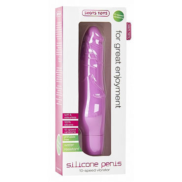 Shots Toys Silicone Penis, розовый - Вибратор реалистичной формы - купить в секс шопе Shots Toys Silicone Penis, розовый - Вибратор реалистичной формы - купить в секс шопе