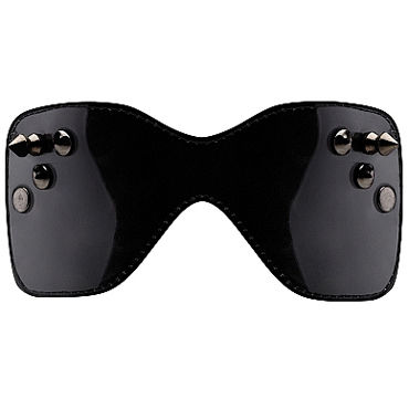 Shots Toys Bad Romance Stitching Eye mask with Metal Nails, черная, Маска на глаза Shots Toys Bad Romance Stitching Eye mask with Metal Nails, черная, Маска на глаза