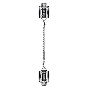 Shots Toys Bad Romance Translucent Handcuffs with Black Stripes, черно-белые, Наручники с полосами Shots Toys Bad Romance Translucent Handcuffs with Black Stripes, черно-белые, Наручники с полосами