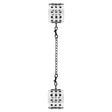 Shots Toys Bad Romance Translucent Handcuffs with Metal Nails, белые, Наручники с шипами Shots Toys Bad Romance Translucent Handcuffs with Metal Nails, белые, Наручники с шипами