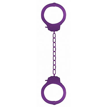 Ouch Pleasure Leg cuffs, фиолетовые, Оковы на ноги Ouch Pleasure Leg cuffs, фиолетовые, Оковы на ноги