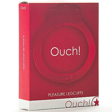 Ouch Pleasure Leg cuffs, красные - фото, отзывы Ouch Pleasure Leg cuffs, красные - фото, отзывы