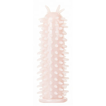 Shots Toys Spiky Penis Extension, телесная, Насадка на пенис с усиками Shots Toys Spiky Penis Extension, телесная, Насадка на пенис с усиками