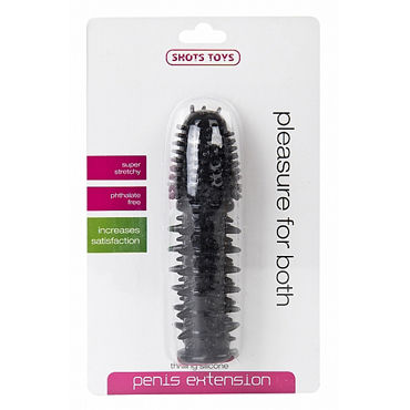 Shots Toys Thrilling Silicone Penis Extension, черная - фото, отзывы Shots Toys Thrilling Silicone Penis Extension, черная - фото, отзывы