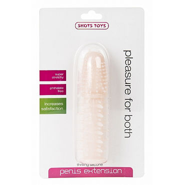 Shots Toys Thrilling Silicone Penis Extension, телесная - фото, отзывы Shots Toys Thrilling Silicone Penis Extension, телесная - фото, отзывы