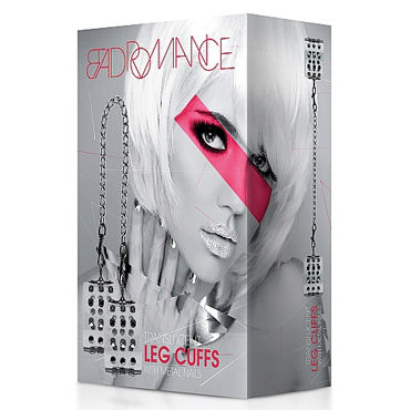Shots Toys Bad Romance Translucent Leg Cuffs with Metal Nails, белые - фото, отзывы Shots Toys Bad Romance Translucent Leg Cuffs with Metal Nails, белые - фото, отзывы