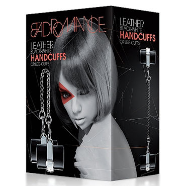 Shots Toys Bad Romance Leather Hand or Leg Cuffs, черно-белые - фото, отзывы Shots Toys Bad Romance Leather Hand or Leg Cuffs, черно-белые - фото, отзывы