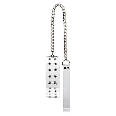 Shots Toys Bad Romance Translucent Slave Collar with Metal Nails, белый, Ошейник с поводком, декорирован заклепками Shots Toys Bad Romance Translucent Slave Collar with Metal Nails, белый, Ошейник с поводком, декорирован заклепками