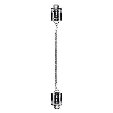 Shots Toys Bad Romance Translucent Leg Cuffs with Black Stripes, черно-белые, Оковы для ног Shots Toys Bad Romance Translucent Leg Cuffs with Black Stripes, черно-белые, Оковы для ног