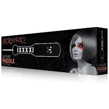 Shots Toys Bad Romance Leather Paddle with White Stitching, черный - фото, отзывы Shots Toys Bad Romance Leather Paddle with White Stitching, черный - фото, отзывы