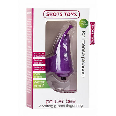 Shots Toys Power Bee, фиолетовый - Стимулятор на палец - купить в секс шопе Shots Toys Power Bee, фиолетовый - Стимулятор на палец - купить в секс шопе