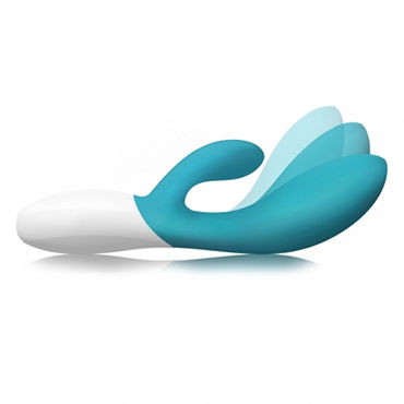 Lelo Ina Wave, голубой - Вибратор с подвижной головкой и стимулятором клитора - купить в секс шопе Lelo Ina Wave, голубой - Вибратор с подвижной головкой и стимулятором клитора - купить в секс шопе