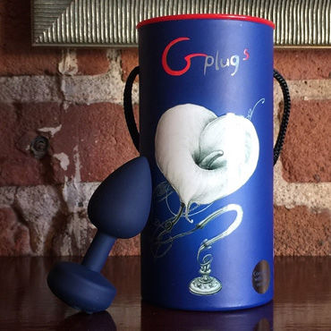 Fun Toys Gplug "L", синяя - Первая перезаряжаемая анальная пробка с вибрацией, 10.5 см - купить в секс шопе Fun Toys Gplug "L", синяя - Первая перезаряжаемая анальная пробка с вибрацией, 10.5 см - купить в секс шопе