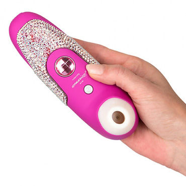 Womanizer, розовый - Вакуумный стимулятор клитора, инкрустированый кристаллами Swarovski - купить в секс шопе Womanizer, розовый - Вакуумный стимулятор клитора, инкрустированый кристаллами Swarovski - купить в секс шопе