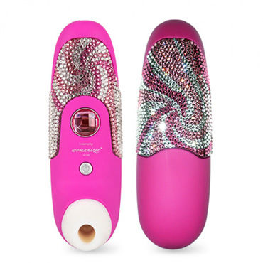Womanizer W100, розовый с рисунком, Вакуумный стимулятор клитора, инкрустированый кристаллами Swarovski Womanizer W100, розовый с рисунком, Вакуумный стимулятор клитора, инкрустированый кристаллами Swarovski