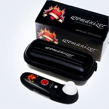 Womanizer Tattoo limited Edition, черный - Вакуумный стимулятор клитора в эксклюзивном дизайне - купить в секс шопе Womanizer Tattoo limited Edition, черный - Вакуумный стимулятор клитора в эксклюзивном дизайне - купить в секс шопе