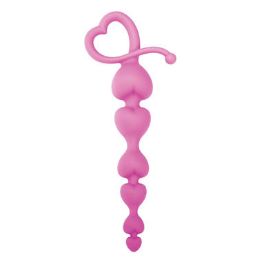 Toyz4lovers Silicone Hearty Anal Wand, розовые, Анальные бусы Toyz4lovers Silicone Hearty Anal Wand, розовые, Анальные бусы