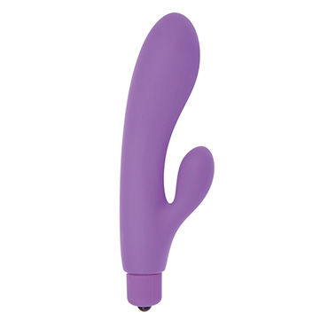 Toyz4lovers Silicone Tiny Rabbit, фиолетовый, Вибратор, с клиторальным отростком Toyz4lovers Silicone Tiny Rabbit, фиолетовый, Вибратор, с клиторальным отростком