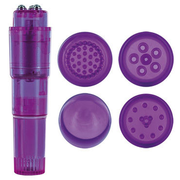 Toyz4lovers Candy Pie Pulsy, Министимулятор с насадками Toyz4lovers Candy Pie Pulsy, Министимулятор с насадками