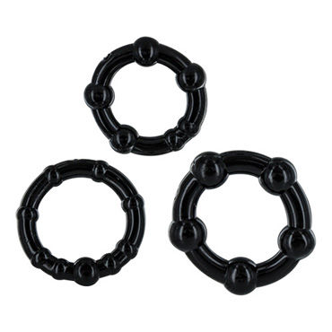 Toyz4lovers Dandys Bangle Cock Ring Kit, черный, Набор эрекционных колец Toyz4lovers Dandys Bangle Cock Ring Kit, черный, Набор эрекционных колец