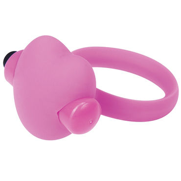 Toyz4lovers Silicone Heart Beat, розовое, Эрекционное виброкольцо Toyz4lovers Silicone Heart Beat, розовое, Эрекционное виброкольцо