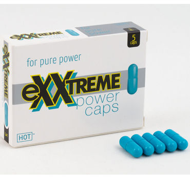 Hot Exxtreme Power Caps, 5 капсул, Для улучшения потенции Hot Exxtreme Power Caps, 5 капсул, Для улучшения потенции