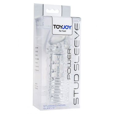 Toy Joy Power Stud Sleeve, прозрачная - фото, отзывы Toy Joy Power Stud Sleeve, прозрачная - фото, отзывы