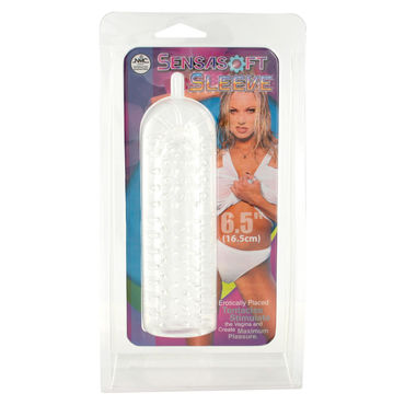 NMC Sensasoft Sleeve Transparent - Насадка на пенис - купить в секс шопе NMC Sensasoft Sleeve Transparent - Насадка на пенис - купить в секс шопе
