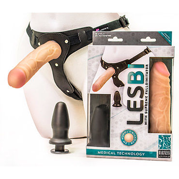 Bioclon Lesbian Series Насадка с поясом Harness, И анальной пробкой Bioclon Lesbian Series Насадка с поясом Harness, И анальной пробкой
