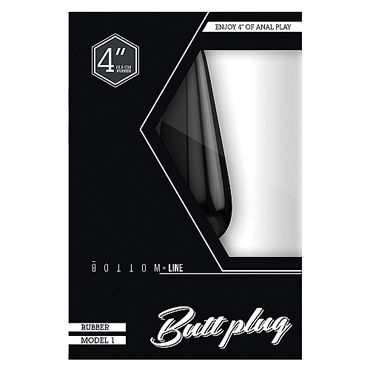 Shots Toys Bottom Line Butt plug Model 1, 10 см черная - фото, отзывы Shots Toys Bottom Line Butt plug Model 1, 10 см черная - фото, отзывы
