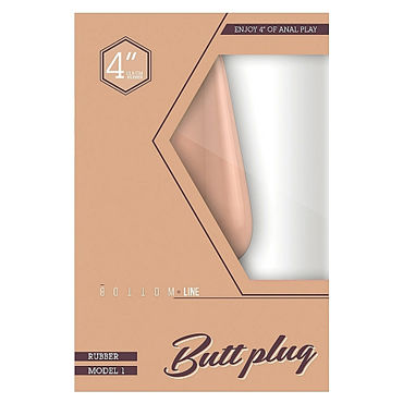 Shots Toys Bottom Line Butt plug Model 1, 10 см телесная - фото, отзывы Shots Toys Bottom Line Butt plug Model 1, 10 см телесная - фото, отзывы