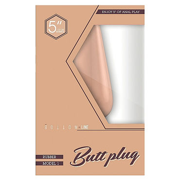 Shots Toys Bottom Line Butt plug Model 2, 13 см телесная - фото, отзывы Shots Toys Bottom Line Butt plug Model 2, 13 см телесная - фото, отзывы
