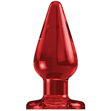 Shots Toys Bottom Line Butt plug Acrylic Model 2, 10 см красная, Анальная пробка Shots Toys Bottom Line Butt plug Acrylic Model 2, 10 см красная, Анальная пробка