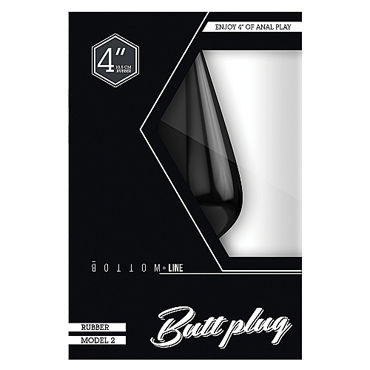 Shots Toys Bottom Line Butt plug Model 2, 10 см черная - фото, отзывы Shots Toys Bottom Line Butt plug Model 2, 10 см черная - фото, отзывы