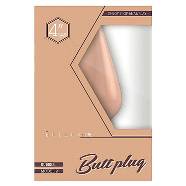 Shots Toys Bottom Line Butt plug Model 2, 10 см телесная - фото, отзывы Shots Toys Bottom Line Butt plug Model 2, 10 см телесная - фото, отзывы