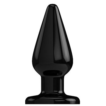 Shots Toys Bottom Line Butt plug Model 2, широкая 13 см черная, Анальная пробка Shots Toys Bottom Line Butt plug Model 2, широкая 13 см черная, Анальная пробка