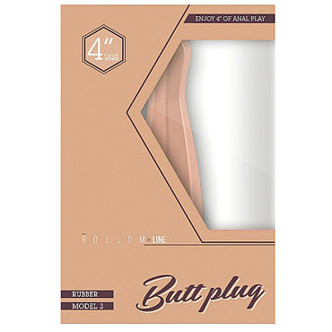 Shots Toys Bottom Line Butt plug Model 3, 10 см телесная - фото, отзывы Shots Toys Bottom Line Butt plug Model 3, 10 см телесная - фото, отзывы