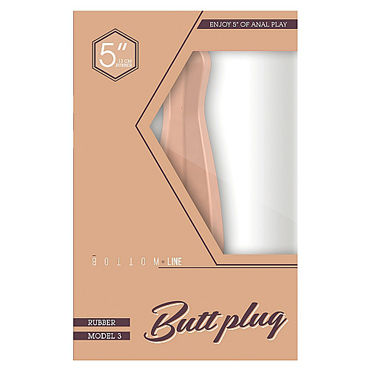 Shots Toys Bottom Line Butt plug Model 3, 13 см телесная - фото, отзывы Shots Toys Bottom Line Butt plug Model 3, 13 см телесная - фото, отзывы