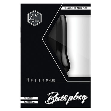 Shots Toys Bottom Line Butt plug Model 4, 10 см черная - фото, отзывы Shots Toys Bottom Line Butt plug Model 4, 10 см черная - фото, отзывы
