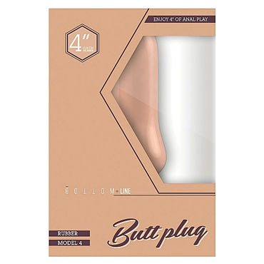 Shots Toys Bottom Line Butt plug Model 4, 10 см телесная - фото, отзывы Shots Toys Bottom Line Butt plug Model 4, 10 см телесная - фото, отзывы