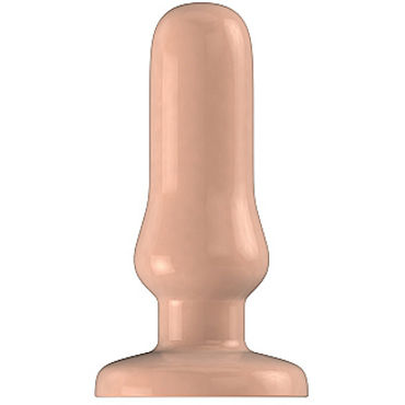 Shots Toys Bottom Line Butt plug Model 4, 10 см телесная, Анальная пробка Shots Toys Bottom Line Butt plug Model 4, 10 см телесная, Анальная пробка