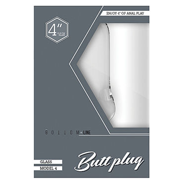 Shots Toys Bottom Line Butt plug Model 4, 10 см прозрачная - фото, отзывы Shots Toys Bottom Line Butt plug Model 4, 10 см прозрачная - фото, отзывы