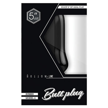 Shots Toys Bottom Line Butt plug Model 4, 13 см черная - фото, отзывы Shots Toys Bottom Line Butt plug Model 4, 13 см черная - фото, отзывы