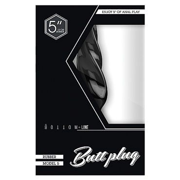 Shots Toys Bottom Line Butt plug Model 5, 13 см черная - фото, отзывы Shots Toys Bottom Line Butt plug Model 5, 13 см черная - фото, отзывы