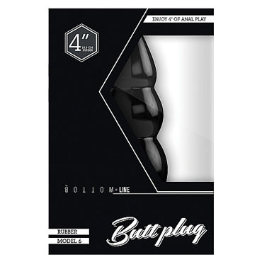 Shots Toys Bottom Line Butt plug Model 6, 10 см черная - фото, отзывы Shots Toys Bottom Line Butt plug Model 6, 10 см черная - фото, отзывы