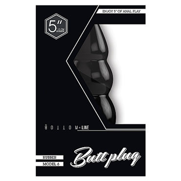Shots Toys Bottom Line Butt plug Model 6, 13 см черная - фото, отзывы Shots Toys Bottom Line Butt plug Model 6, 13 см черная - фото, отзывы